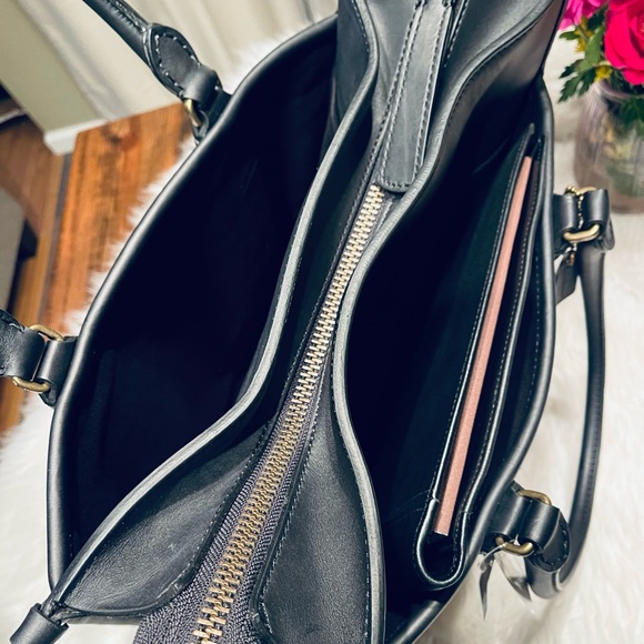 NWT! Coach Legacy Black Leather Unisex Laptop Tote - Picture 6 of 7